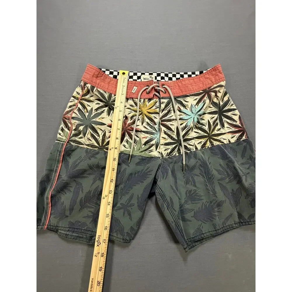 Vans x Gregg Kaplan Boardshorts Men's 30 Floral Surf Swim Trunks 17